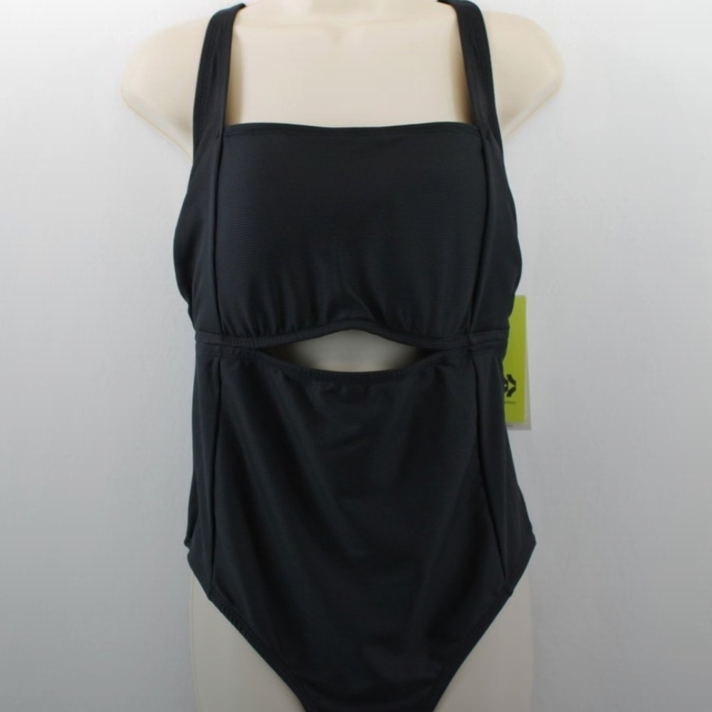 New with tag Black All in Motion One Piece Swimsuit - Picture 4 of 6